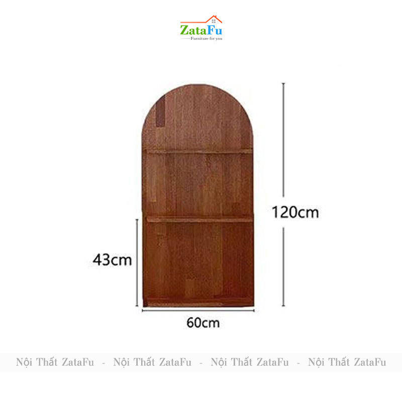 Kệ sách kệ trưng bày nghệ thuật dựa tường KTT-64