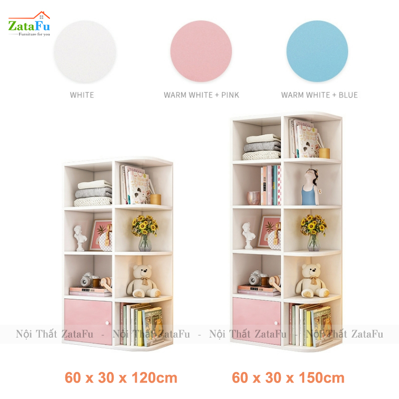 Kệ sách trang trí đặt bàn, đặt bệ cửa sổ cách điệu cho bé KTT-86