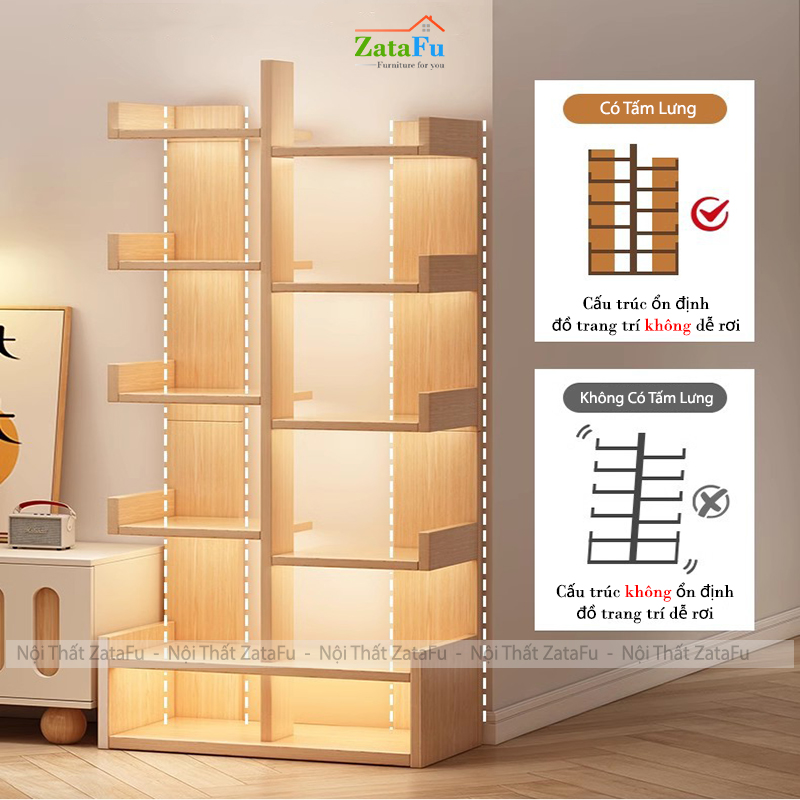 Kệ Sách Hình Xương Rồng, Kệ Để Vở Tài Liệu Hình Cây Độc Đáo KTT-138 ZataFu