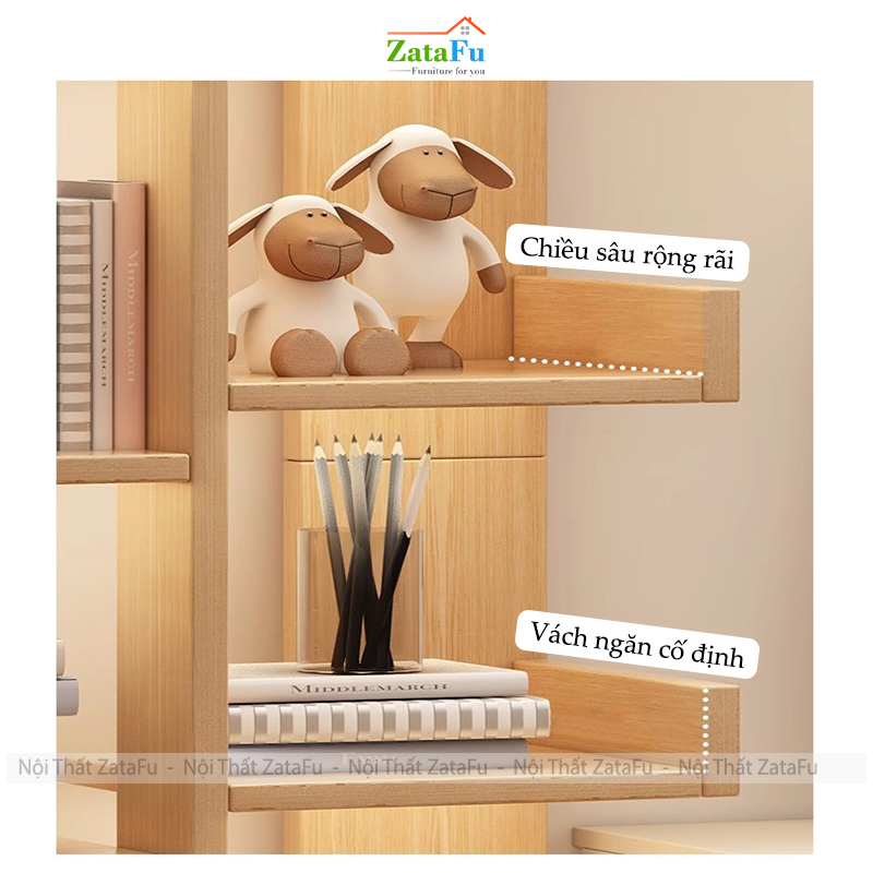 Kệ Sách Hình Xương Rồng, Kệ Để Vở Tài Liệu Hình Cây Độc Đáo KTT-138 ZataFu