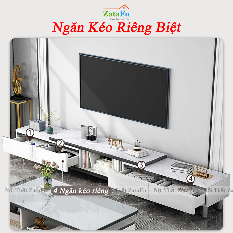 Kệ Tủ Tivi Thiết Kế Hiện Đại Trang Trí Phòng Khách Có Thể Tùy Chỉnh Kích Thước KVT-47 ZataFu