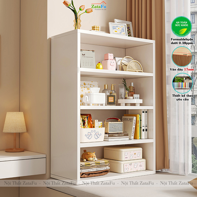 Tủ Kệ Sách Trang Trí Để Cửa Số Gỗ MDF Hiện Đại TUTT-56 ZataFu