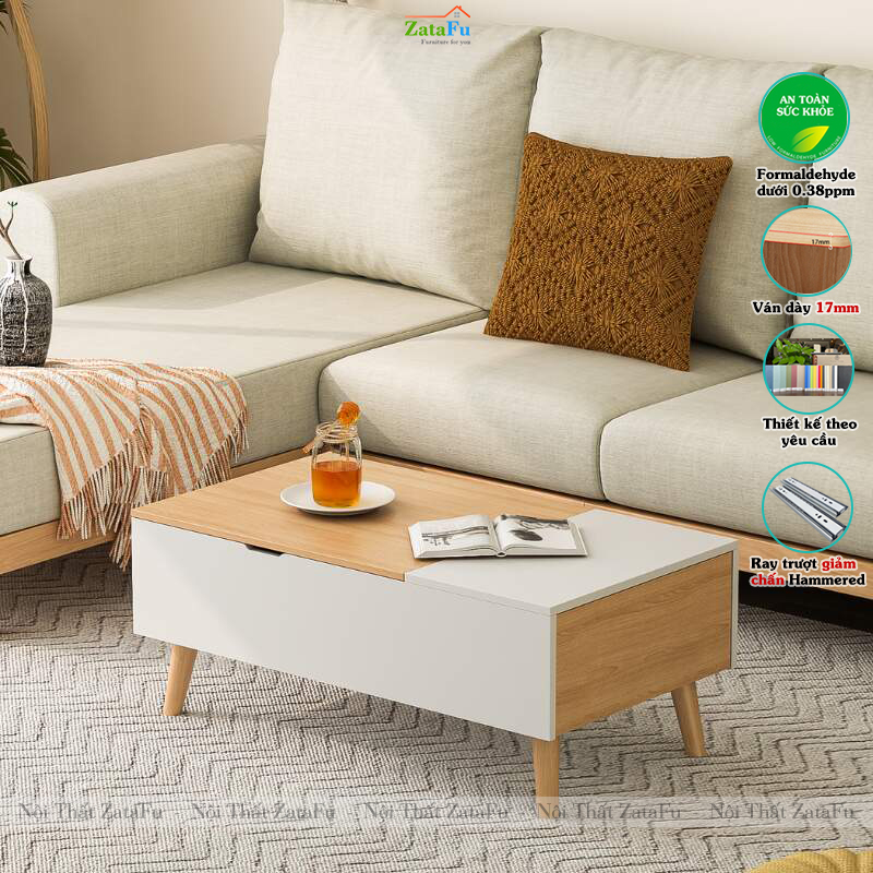 Bàn Trà Sofa Phòng Khách Gấp Gọn Đa Năng BSF-34 ZataFu