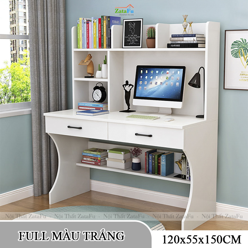Bàn Học Sinh Gỗ MDF Thiết Kế Tinh Tế Hiện Đại BLV-154 ZataFu