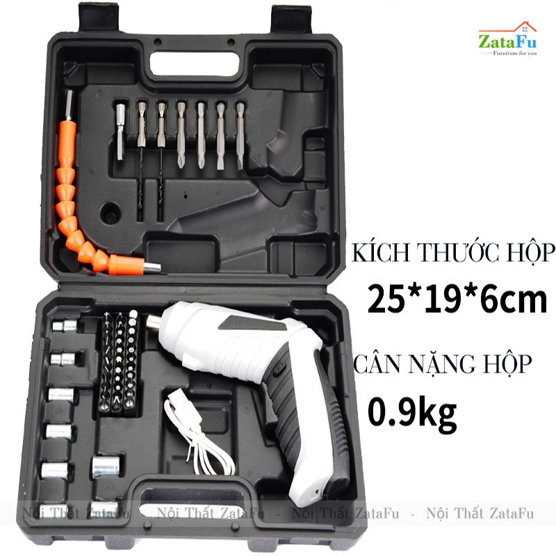 Máy Vặn Vít, Bắt Vít Cầm Tay MINI Pin Sạc 1500mAh Dùng Động Cơ Không Chổi Than