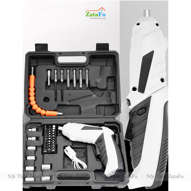 Máy Vặn Vít, Bắt Vít Cầm Tay MINI Pin Sạc 1500mAh Dùng Động Cơ Không Chổi Than