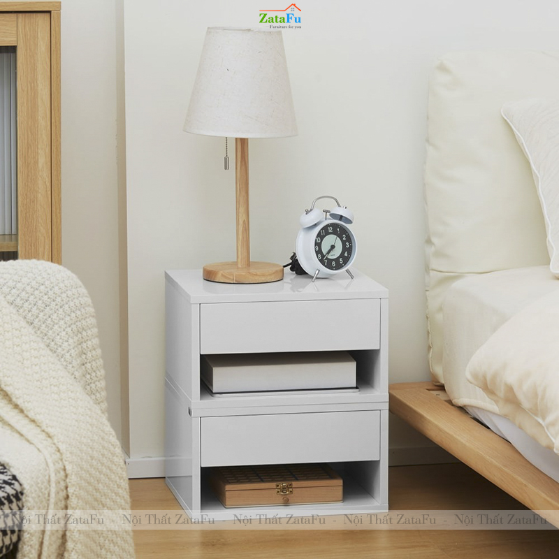 Tab Tủ Đầu Giường Hiện Đại Đa Năng Treo Tường Phòng Ngủ TDG-46 ZataFu