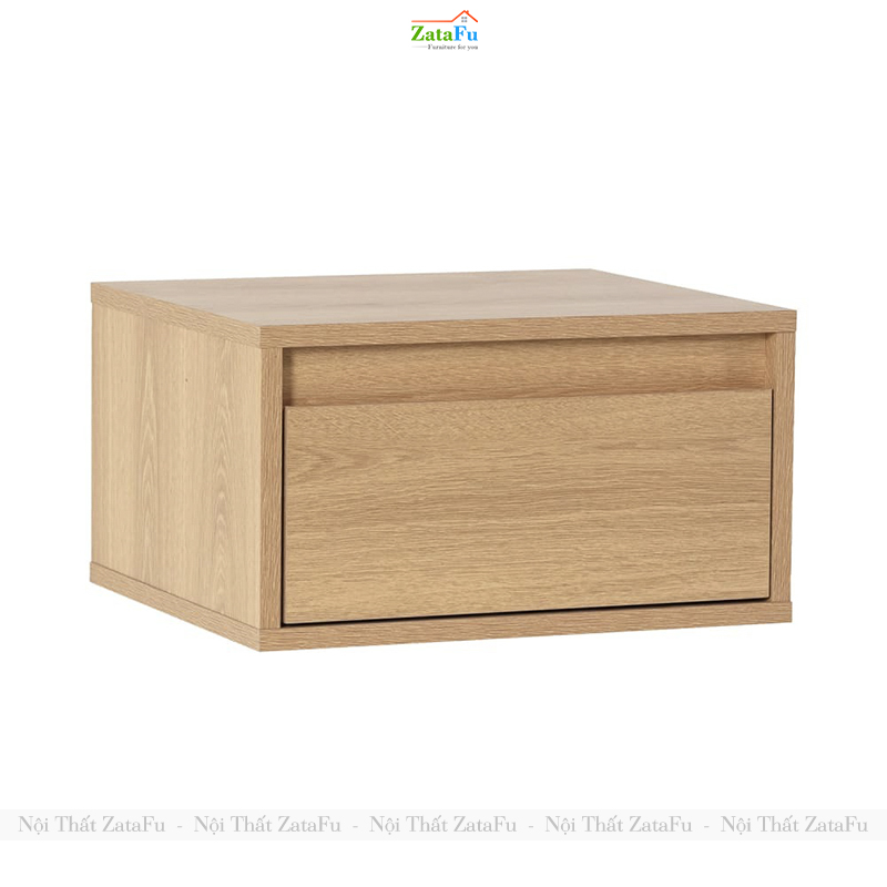 Tủ Đầu Giường Gỗ 1 Ngăn Kéo Treo Tường TDG-44 ZataFu