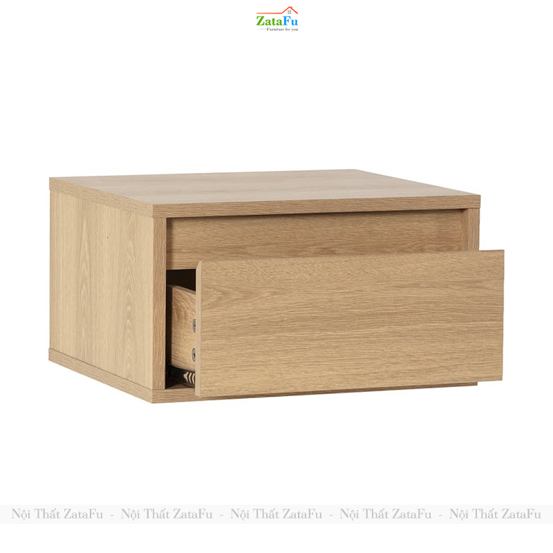 Tủ Đầu Giường Gỗ 1 Ngăn Kéo Treo Tường TDG-44 ZataFu