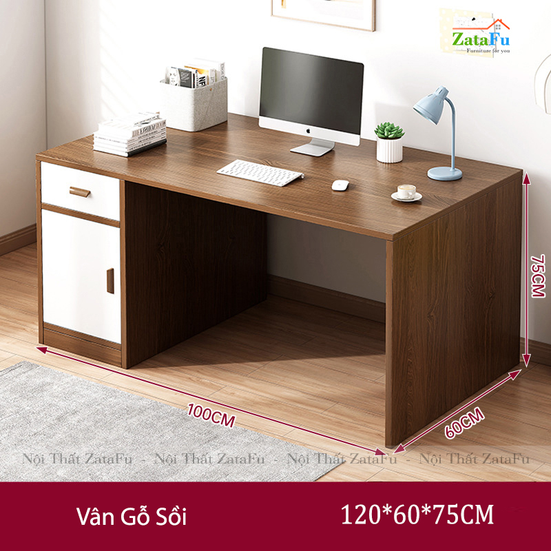 Bàn làm việc gỗ phong cách tối giản BLV-28