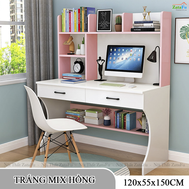 Bàn Học Sinh Gỗ MDF Thiết Kế Tinh Tế Hiện Đại BLV-154 ZataFu