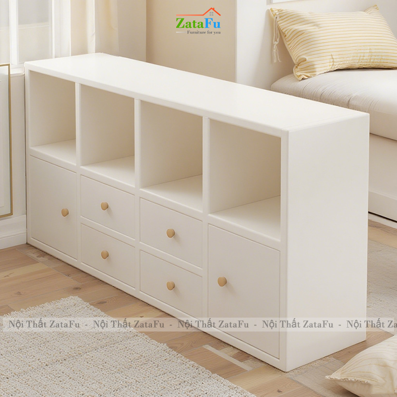 Tủ Kệ Để Sách Trang Trí Kết Hợp Kệ Tổ Ong Hiện Đại TUTT-64 ZataFu