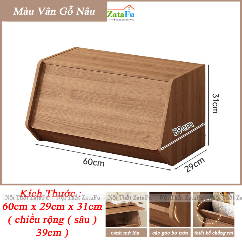 Tủ Gỗ Trang Trí Lục Giác Để Đồ Đa Năng Tủ Gỗ TUTT-61 ZataFu