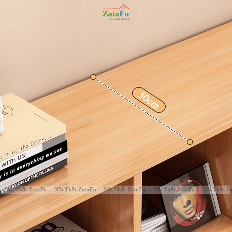 Tủ Kệ Để Sách Trang Trí Kết Hợp Kệ Tổ Ong Hiện Đại TUTT-64 ZataFu