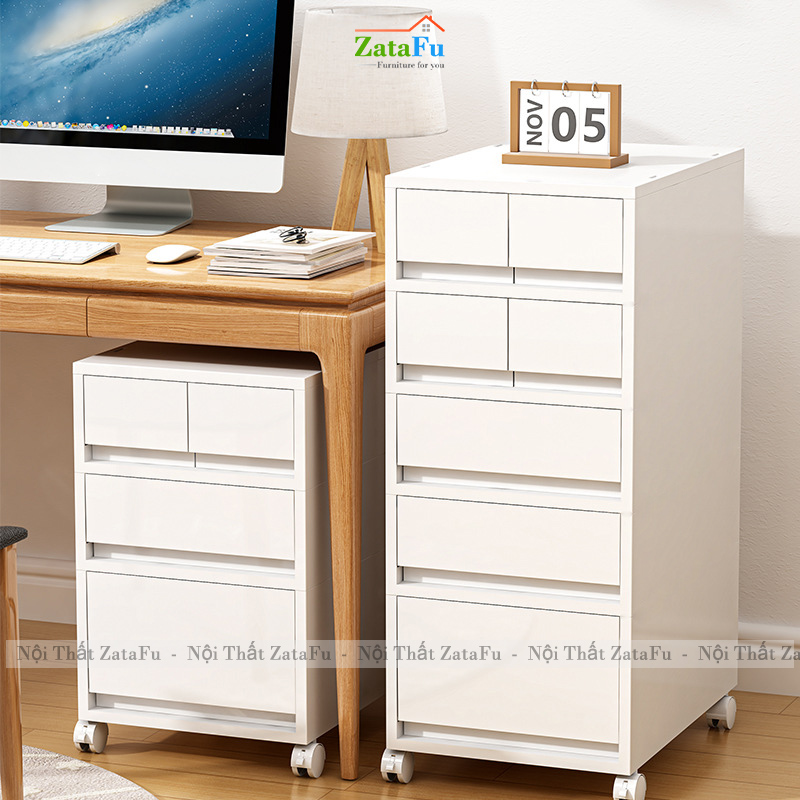 Tủ Đựng Hồ Sơ Tài Liệu Văn Phòng Có Bánh Xe Đa Năng Nhiều Ngăn TUTT-63 ZataFu