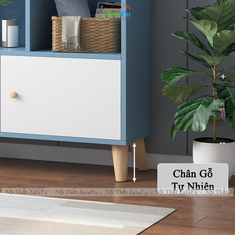 Tủ Kệ Đựng Hồ Sơ Tài Liệu Chân Gỗ Tự Nhiên TUTT-66 ZataFu
