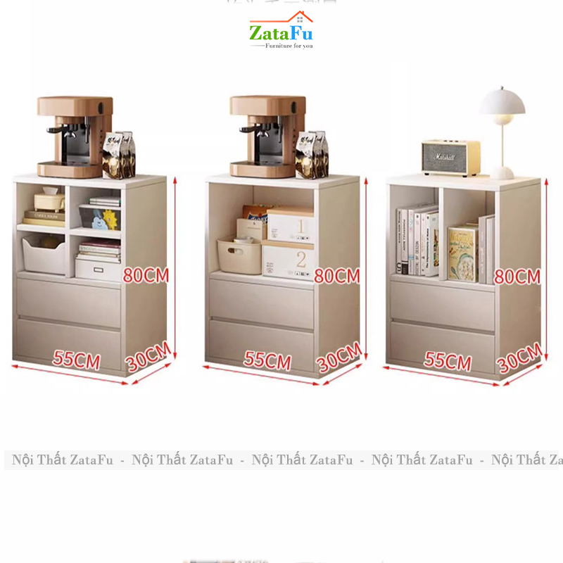 Tủ Trang Trí Đa Dạng Nhiều Ngăn Chứa Đồ Đa Năng Làm Từ Gỗ MDF TUTT-59 ZataFu