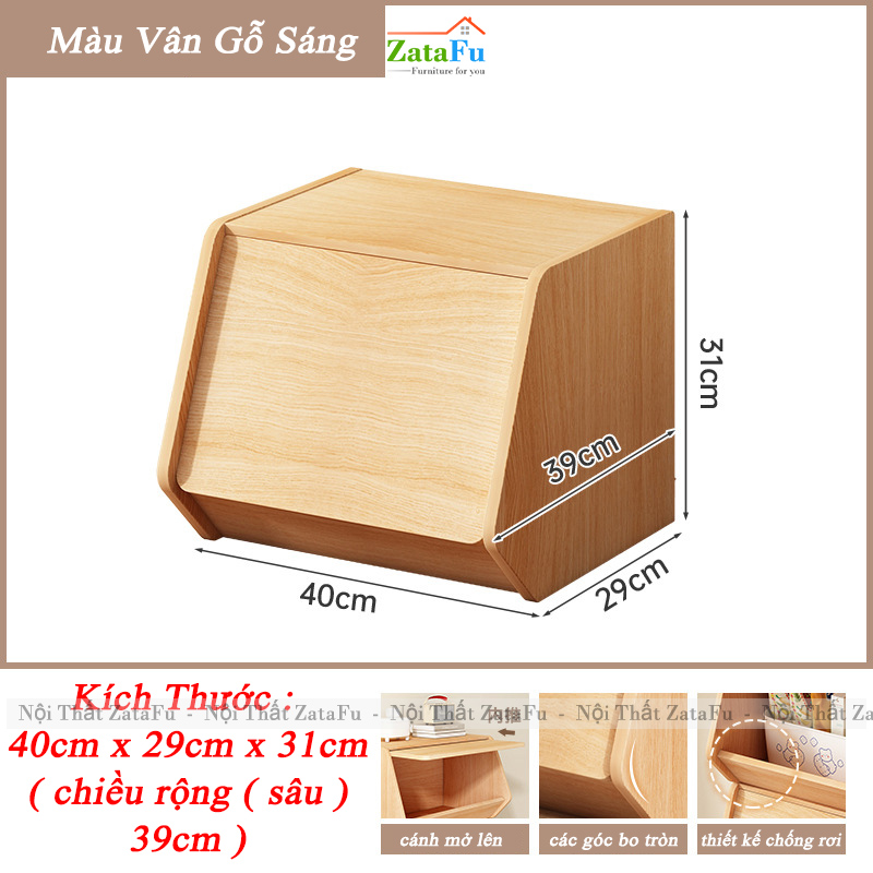 Tủ Gỗ Trang Trí Lục Giác Để Đồ Đa Năng Tủ Gỗ TUTT-61 ZataFu
