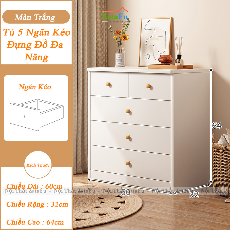 Tủ Trang Trí Đựng Hồ Sơ Tài Liệu Nhiều Ngăn Kéo Đa Năng TUTT-58 ZataFu