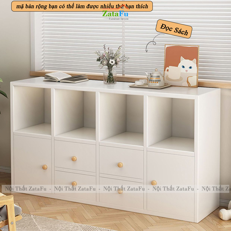 Tủ Kệ Để Sách Trang Trí Kết Hợp Kệ Tổ Ong Hiện Đại TUTT-64 ZataFu