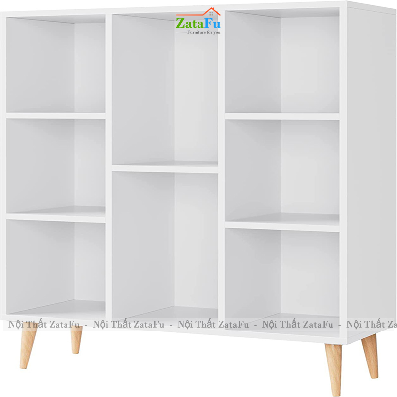 Tủ Kệ Đựng Sách Vở Trang Trí Decor Hiện Đại Gỗ Công Nghiệp MDF TUTT-60 ZataFu