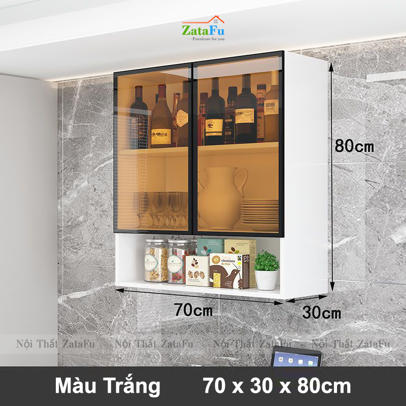 Tủ kệ bếp gắn tường sủ dụng LED cảm biến cao cấp KBEP-26