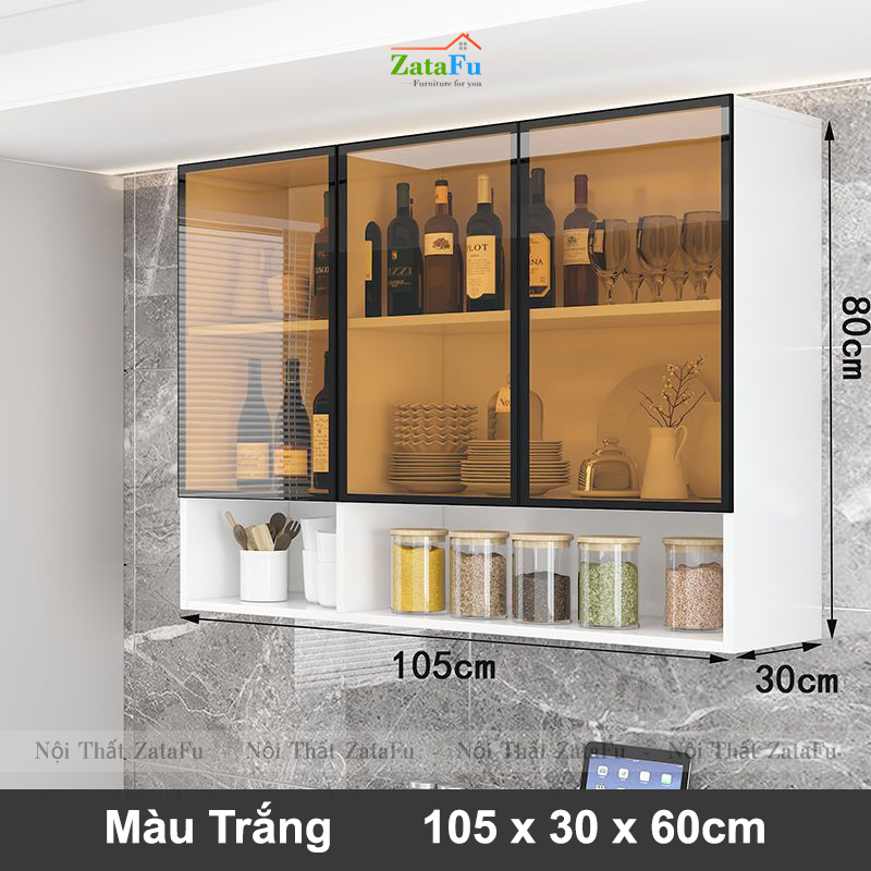 Tủ kệ bếp gắn tường sủ dụng LED cảm biến cao cấp KBEP-26