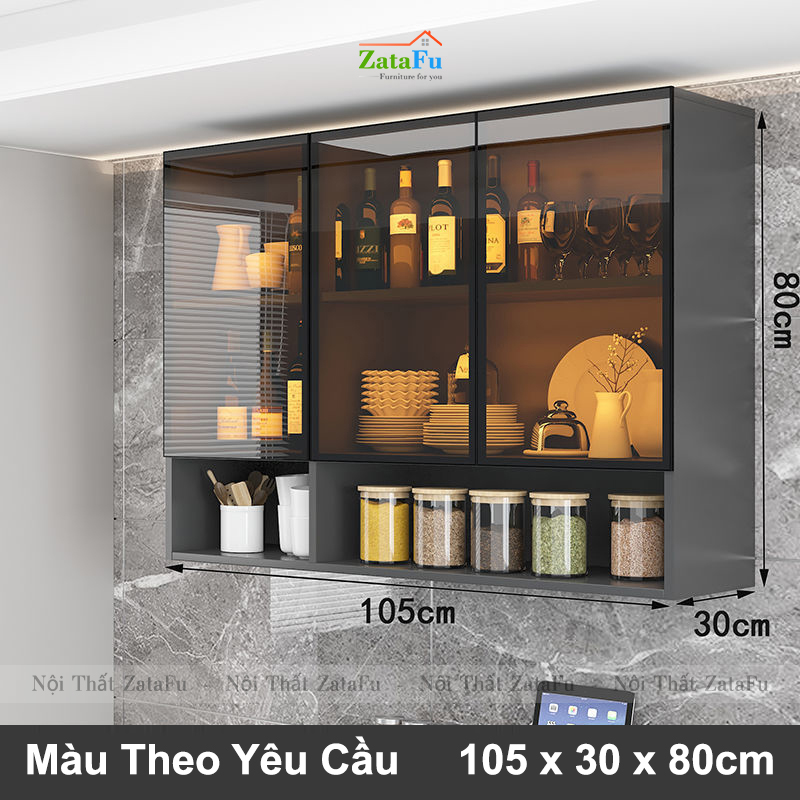 Tủ kệ bếp gắn tường sủ dụng LED cảm biến cao cấp KBEP-26