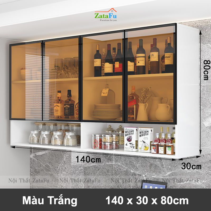 Tủ kệ bếp gắn tường sủ dụng LED cảm biến cao cấp KBEP-26