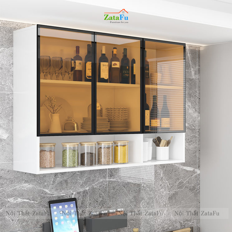 Tủ kệ bếp gắn tường sủ dụng LED cảm biến cao cấp KBEP-26