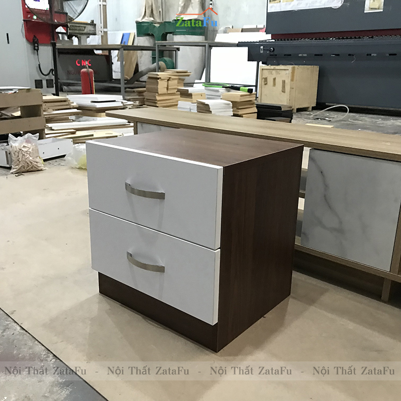 Tủ đầu giường 2 ngăn kéo TDG-07