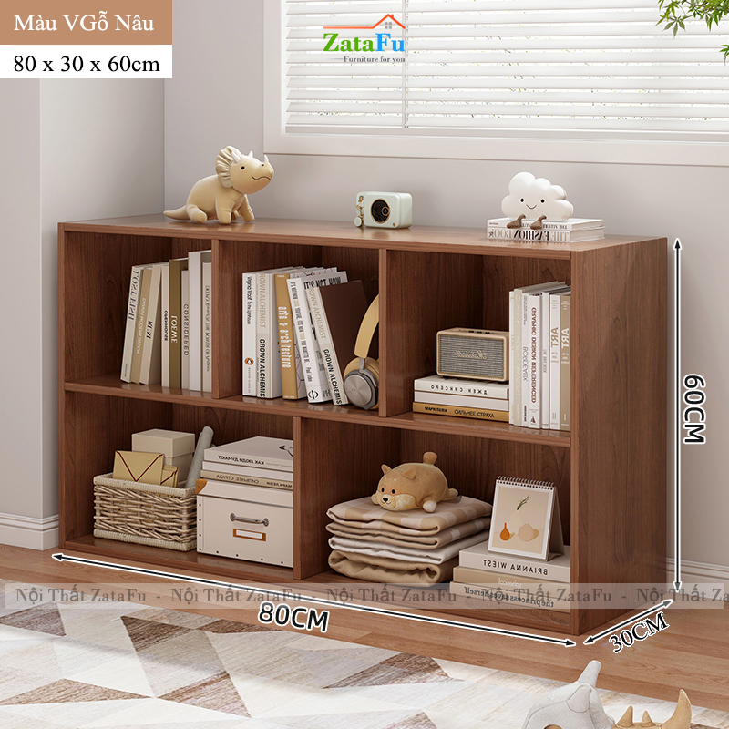 Kể Sách Gỗ Kệ Tổ Ong Nhiều Ngăn Đa Dạng Gỗ MDF KTT-147 ZataFu