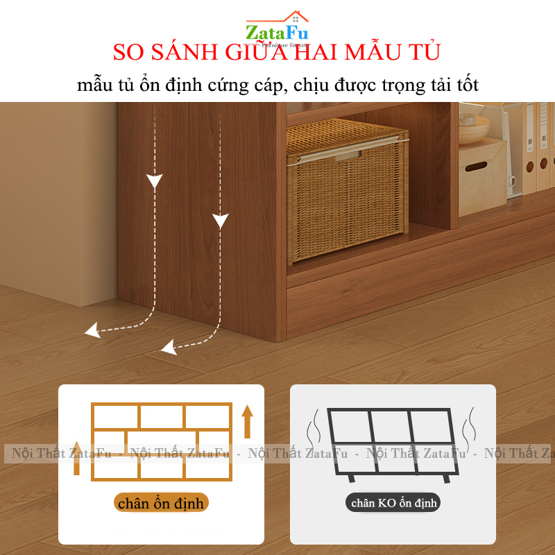 Kể Sách Gỗ Kệ Tổ Ong Nhiều Ngăn Đa Dạng Gỗ MDF KTT-147 ZataFu