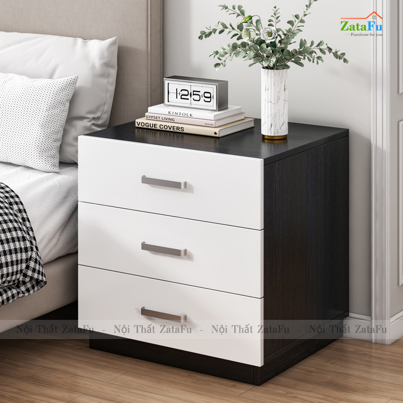 Tủ Đầu Giường Cao Cấp 3 Hộc Kéo TDG-08