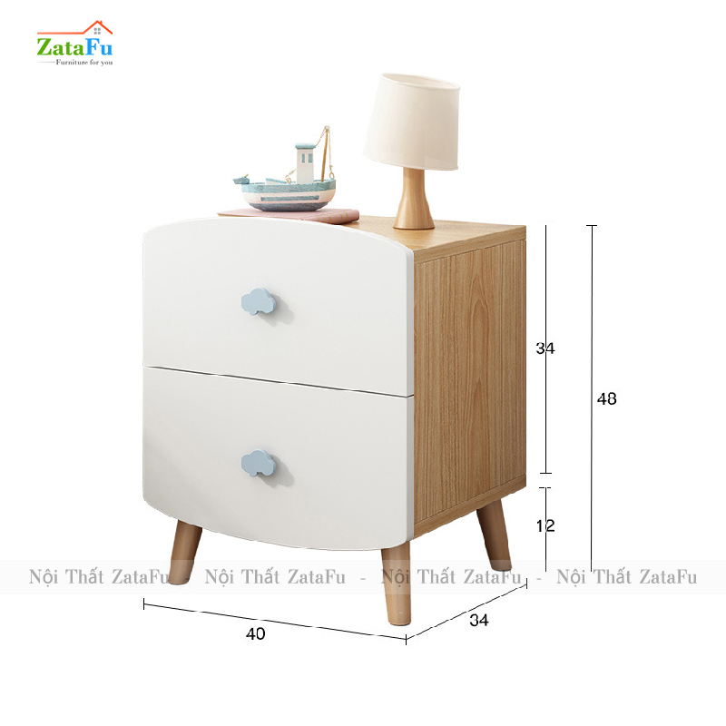 Tủ đầu giường xinh xắn cho bé TDG-15