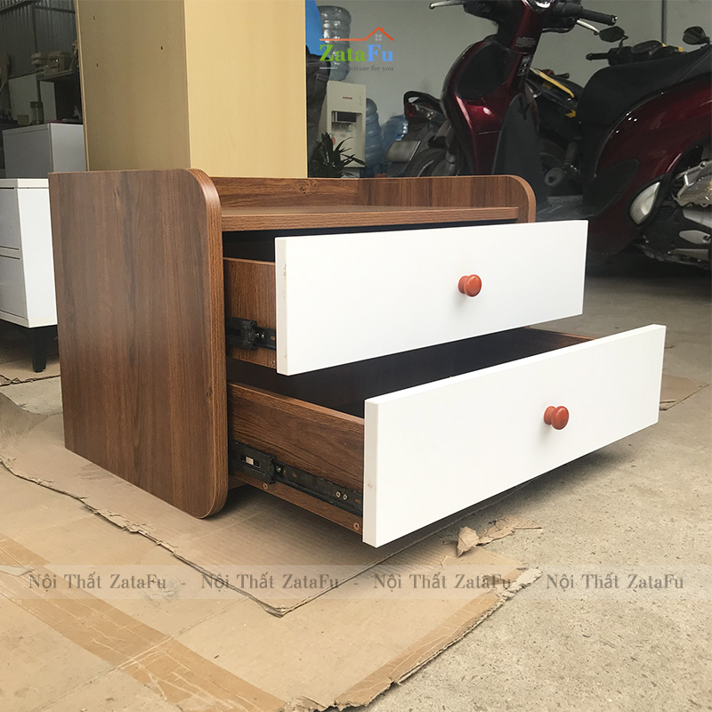 Tủ đầu giường mini bo góc tròn TDG-12