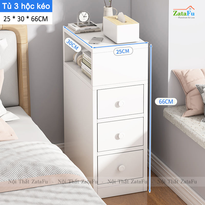 Tủ đầu giường mini có hộc kéo TDG-17