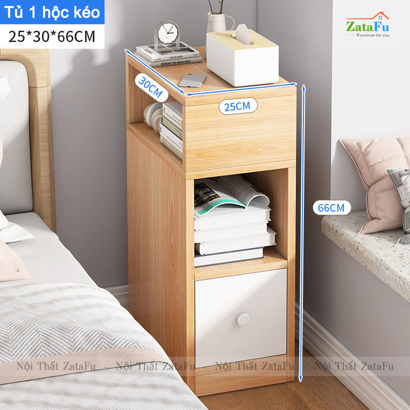 Tủ đầu giường mini có hộc kéo TDG-17