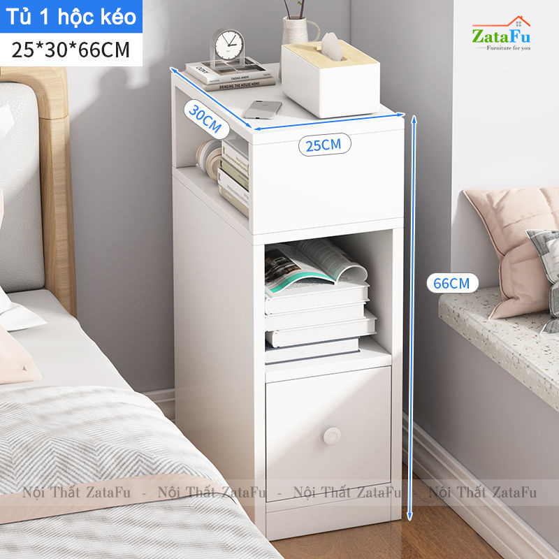 Tủ đầu giường mini có hộc kéo TDG-17