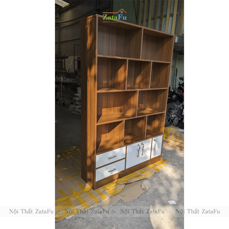 Tủ Kệ Sách Gỗ Trang Trí Phòng Khách TUTT-17