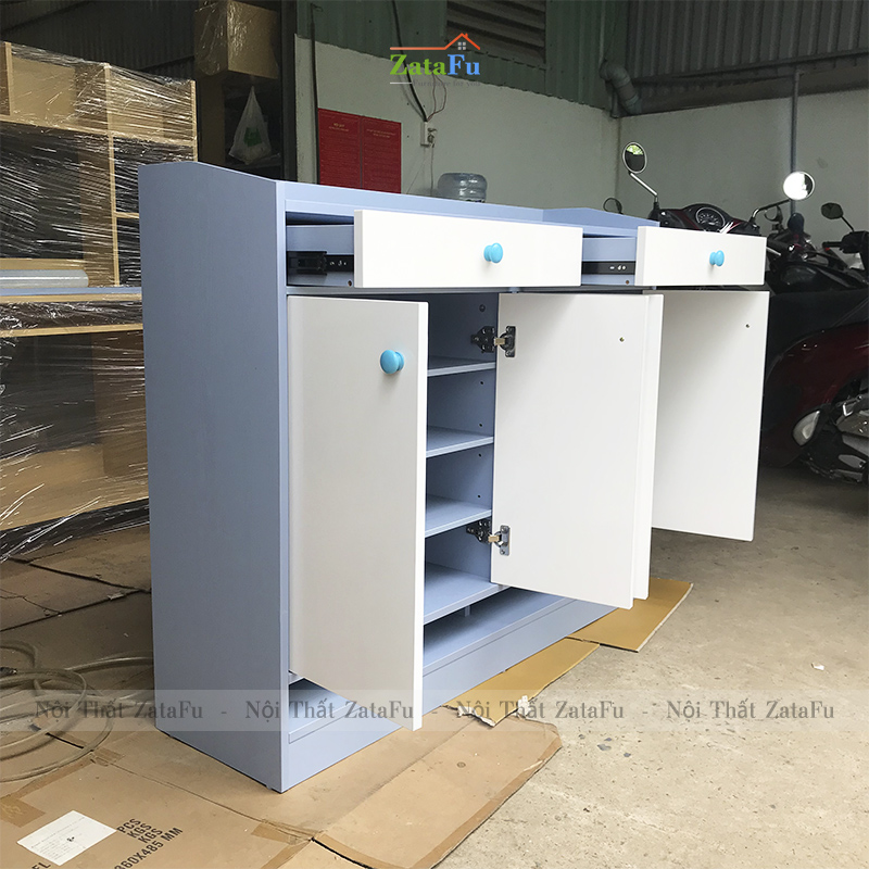 Tủ giày gỗ kết hợp 2 buồng TGIAY-30