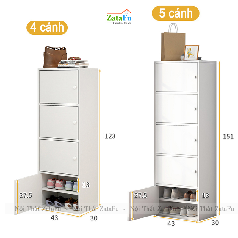 Tủ giày đứng phân ô nhiều tầng TGIAY-20