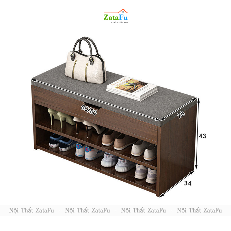 Tủ giày tích hợp ghế ngồi TGIAY-19