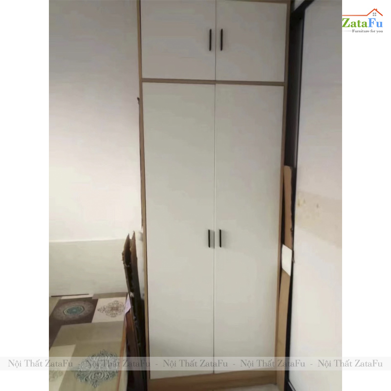 Tủ Gỗ MDF Đựng Quần Áo Lớn Thiết Kế Tối Giản Ván Dày 17mm TQA-68
