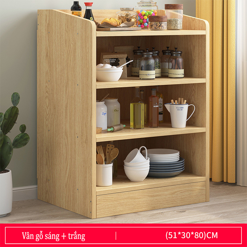 Kệ gỗ mini đựng gia vị phòng bếp KBEP-12
