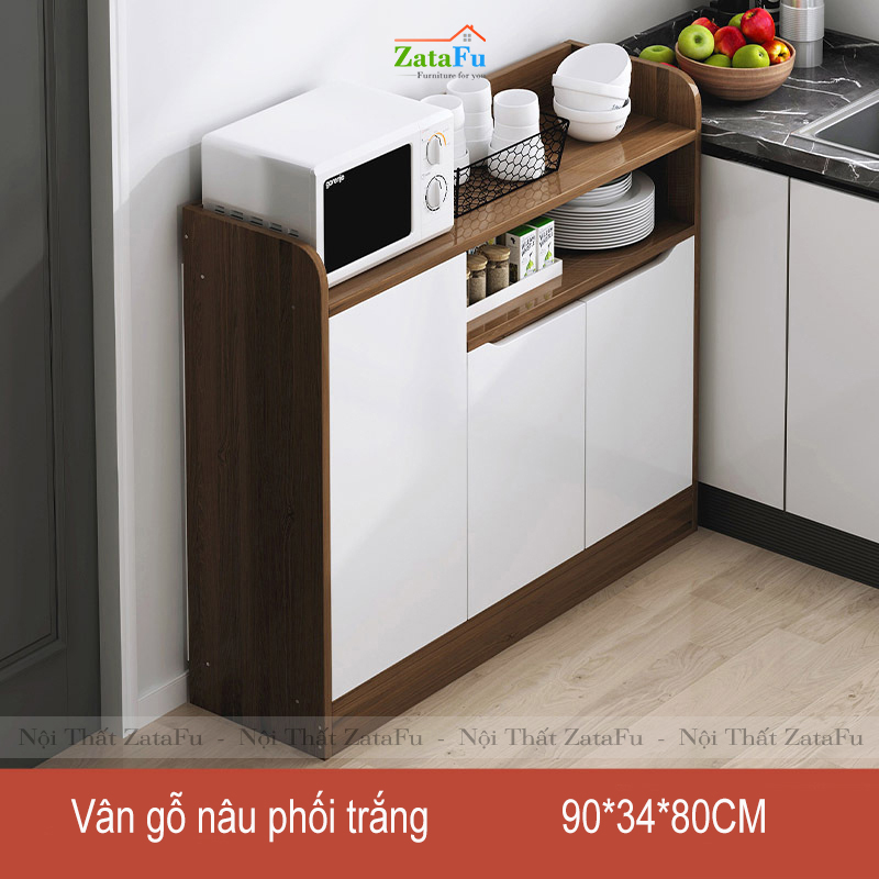 Tủ bếp đơn giản gỗ công nghiệp chống ẩm KBEP-06