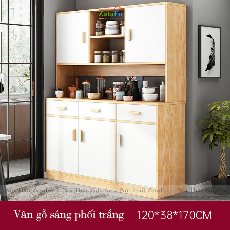 Tủ phòng bếp hiện đại kèm kệ KBEP-03