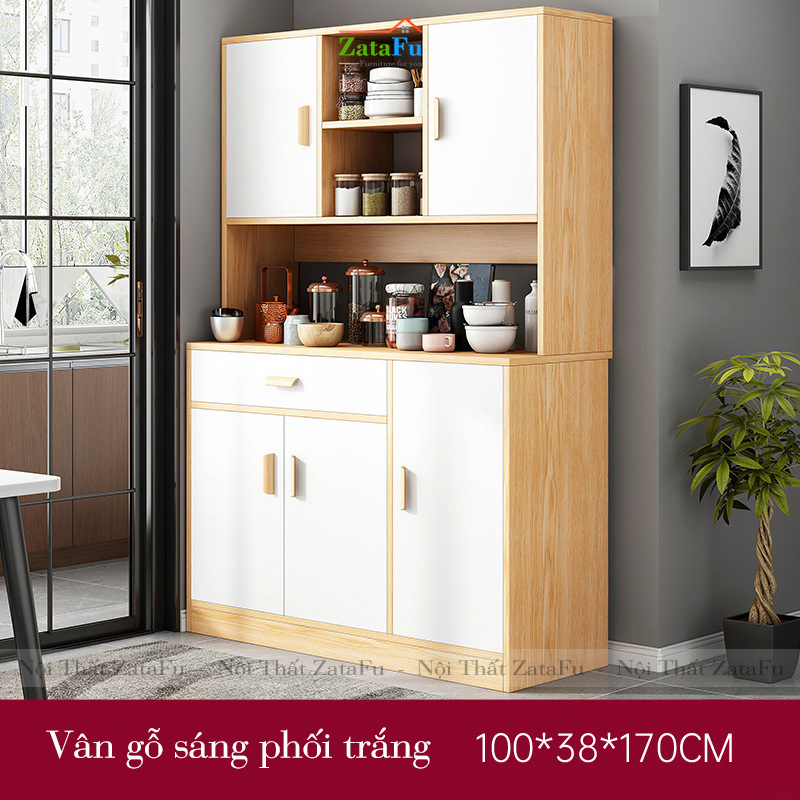 Tủ phòng bếp hiện đại kèm kệ KBEP-03
