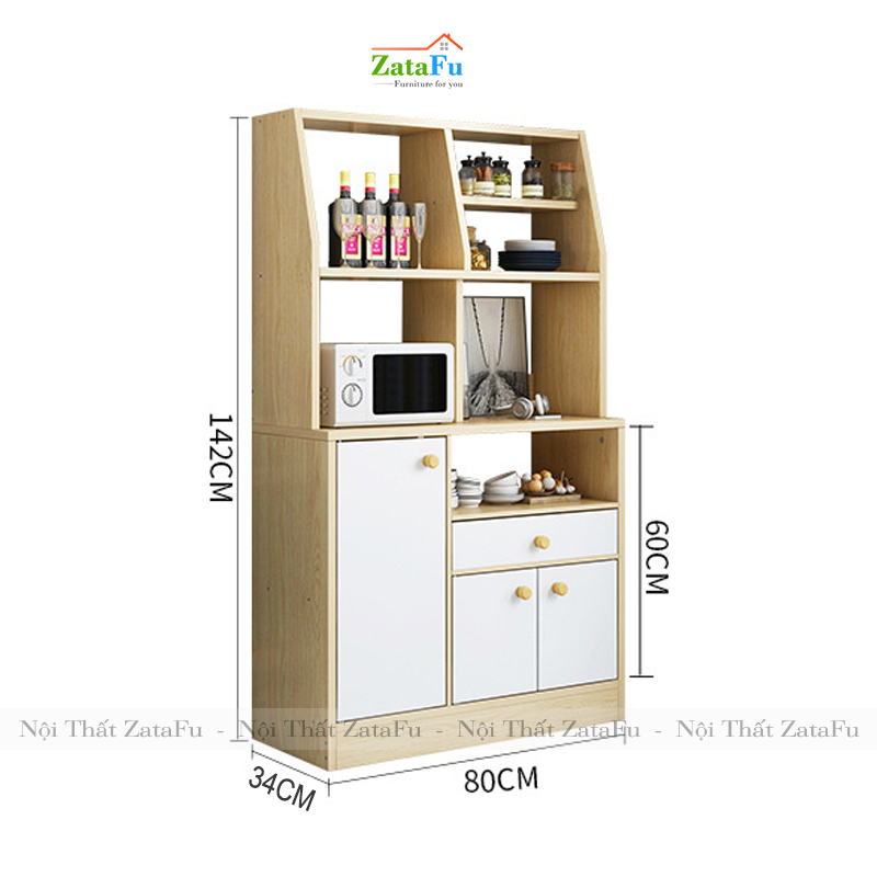 Tủ kệ bếp thiết kế hiện đại gỗ MDF chống ẩm KBEP-05
