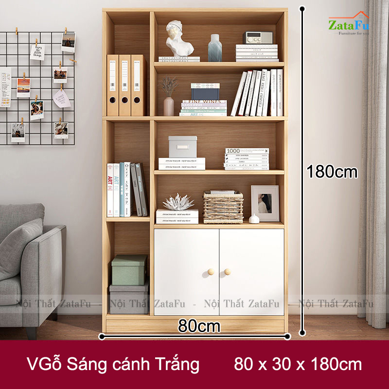 Tủ Kệ Sách Gỗ Tủ Kệ Trang Trí Hiện Đại TUTT-39